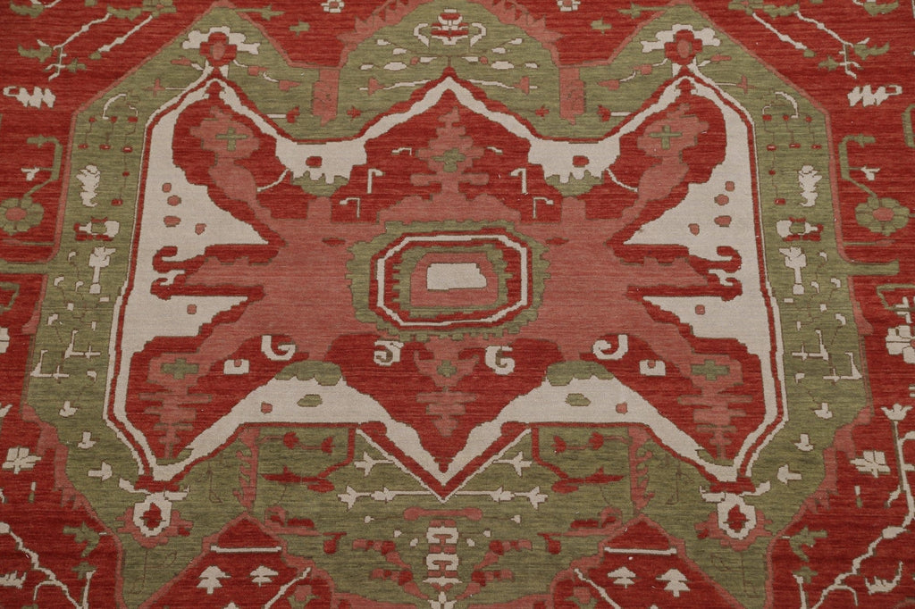 Handmade Wool Heriz Serapi Oriental Area Rug 10x13