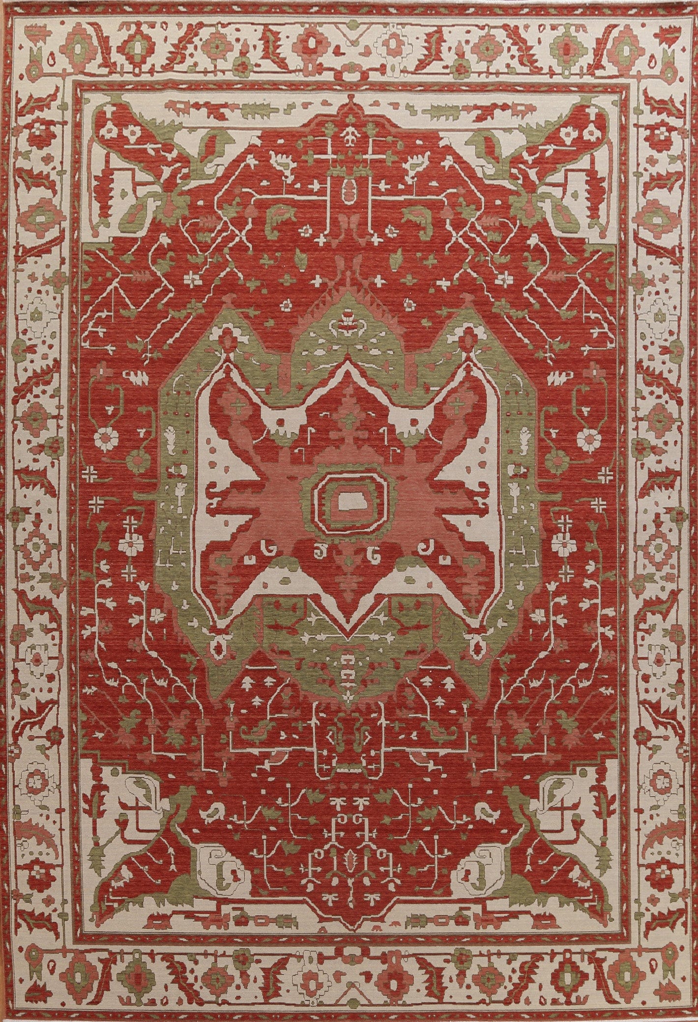 Handmade Wool Heriz Serapi Oriental Area Rug 10x13