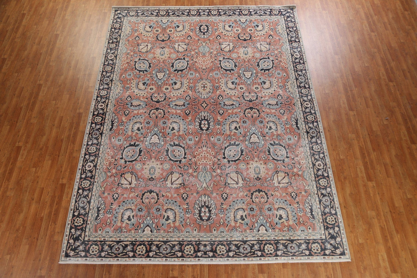 Hand-Knotted Wool Sultanabad Ziegler Turkish Rug 10x13