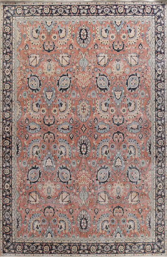 Hand-Knotted Wool Sultanabad Ziegler Turkish Rug 10x13