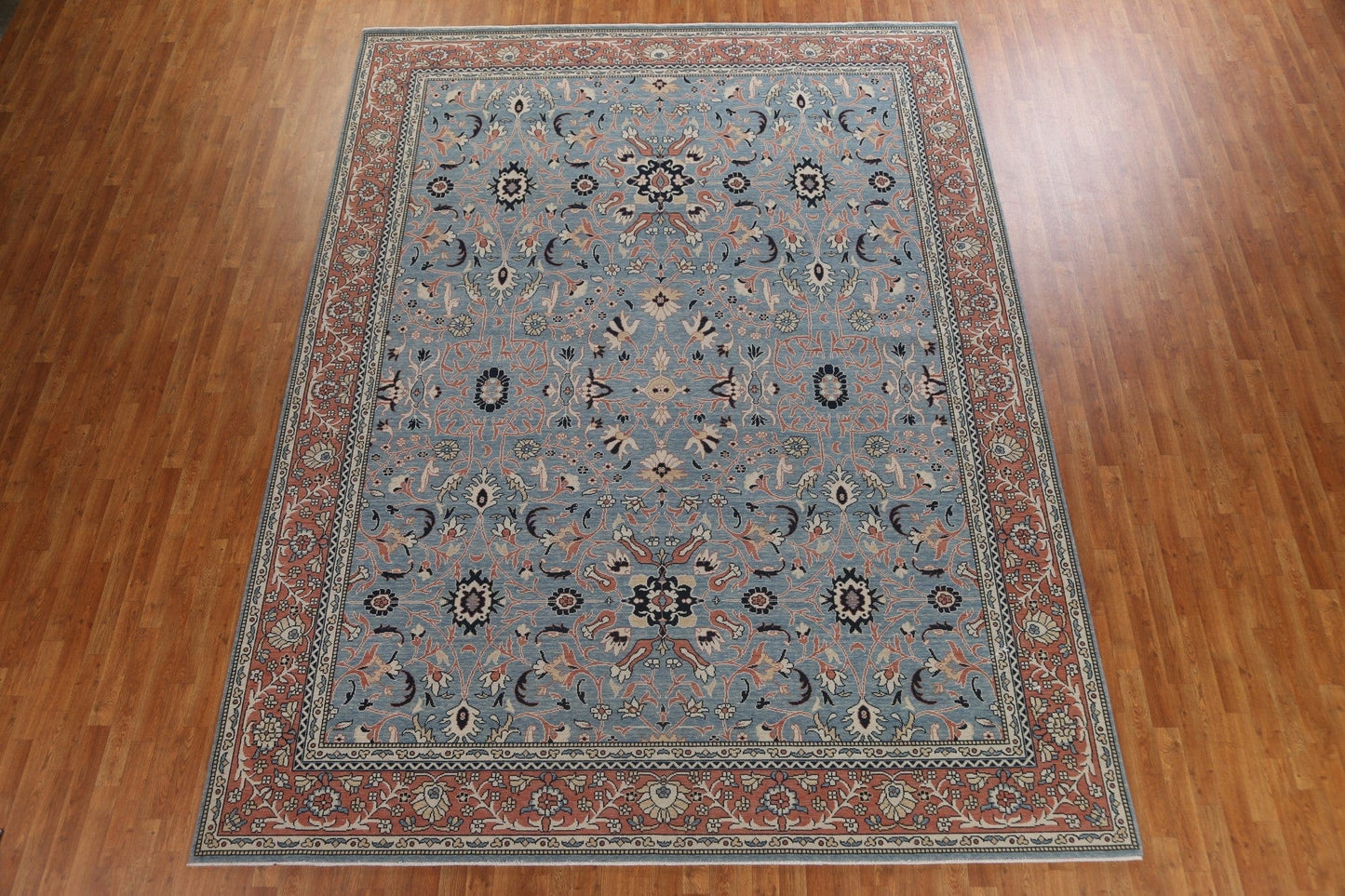 Light Blue Handmade Sultanabad Ziegler Turkish Area Rug 10x13