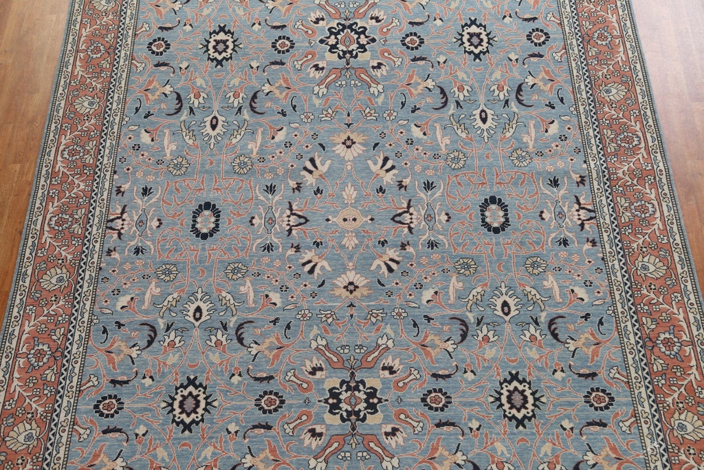 Light Blue Handmade Sultanabad Ziegler Turkish Area Rug 10x13