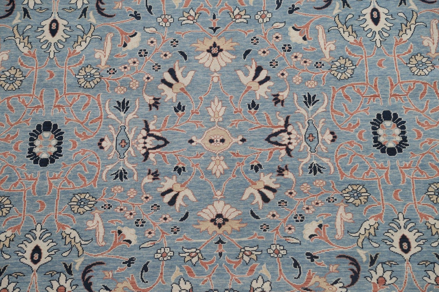 Light Blue Handmade Sultanabad Ziegler Turkish Area Rug 10x13