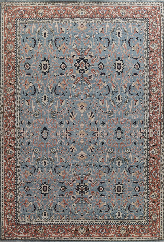 Light Blue Handmade Sultanabad Ziegler Turkish Area Rug 10x13