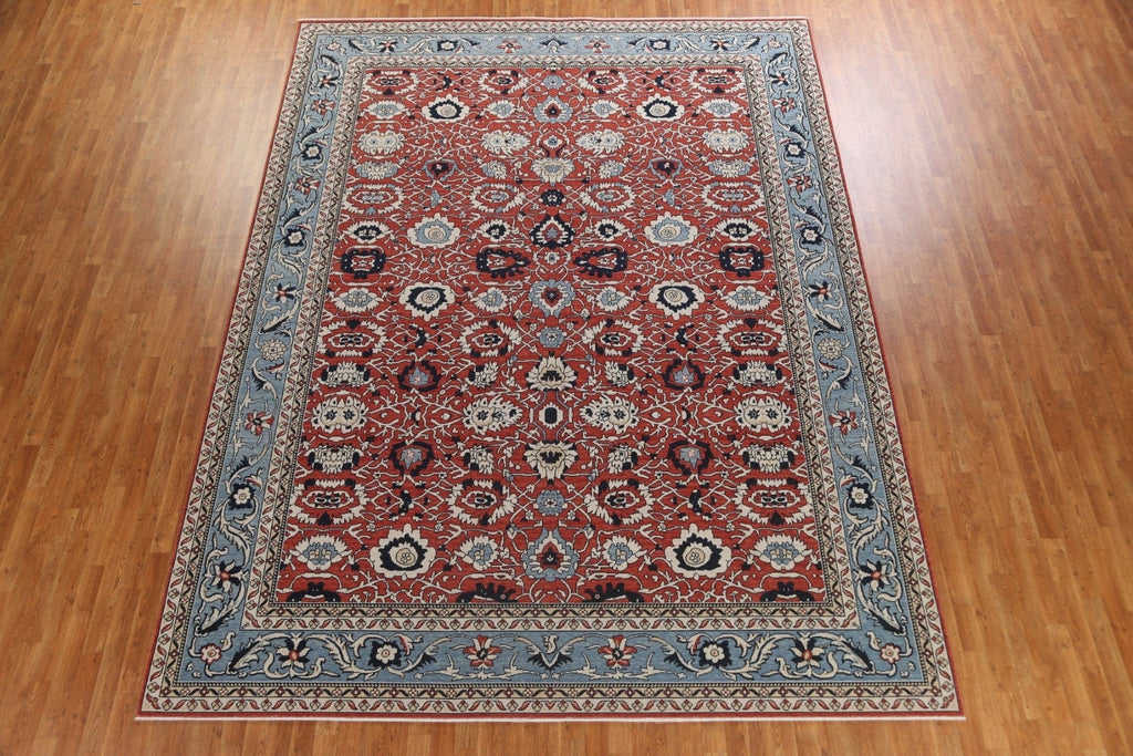 All-Over Red Wool Sultanabad Ziegler Oriental Area Rug 10x13