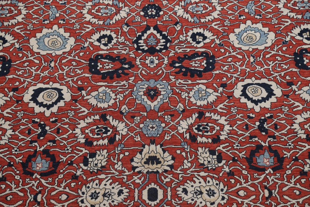 All-Over Red Wool Sultanabad Ziegler Oriental Area Rug 10x13