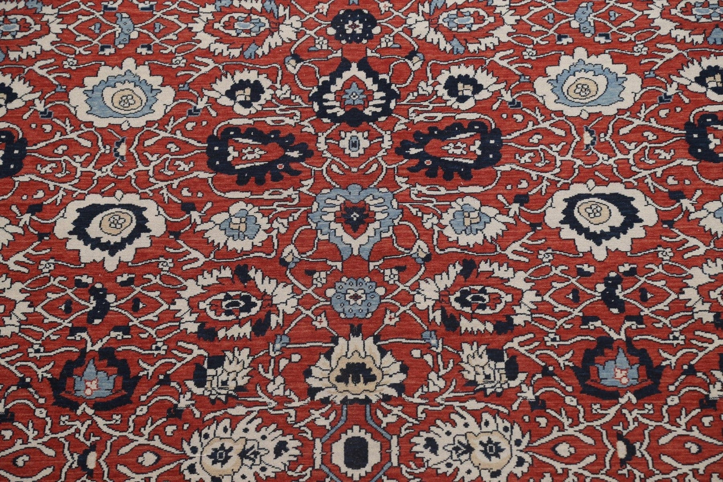 All-Over Red Wool Sultanabad Ziegler Oriental Area Rug 10x13