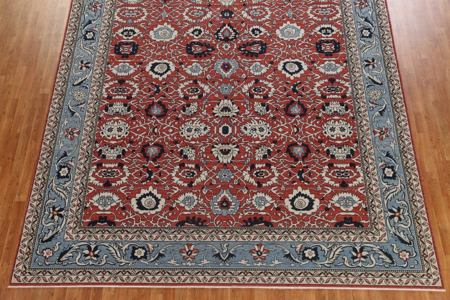 All-Over Red Wool Sultanabad Ziegler Oriental Area Rug 10x13