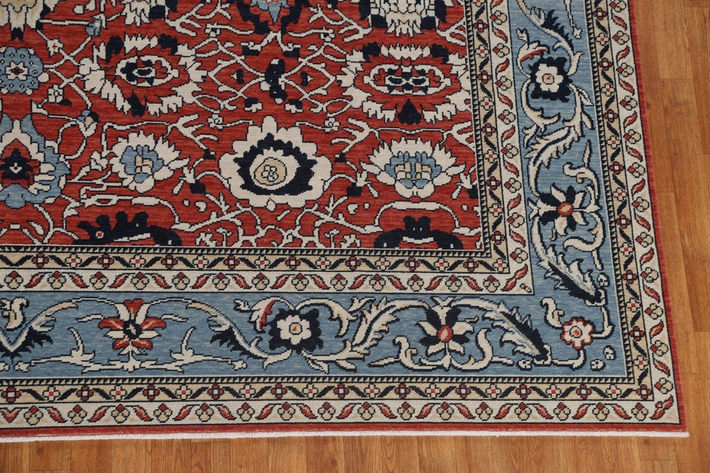 All-Over Red Wool Sultanabad Ziegler Oriental Area Rug 10x13