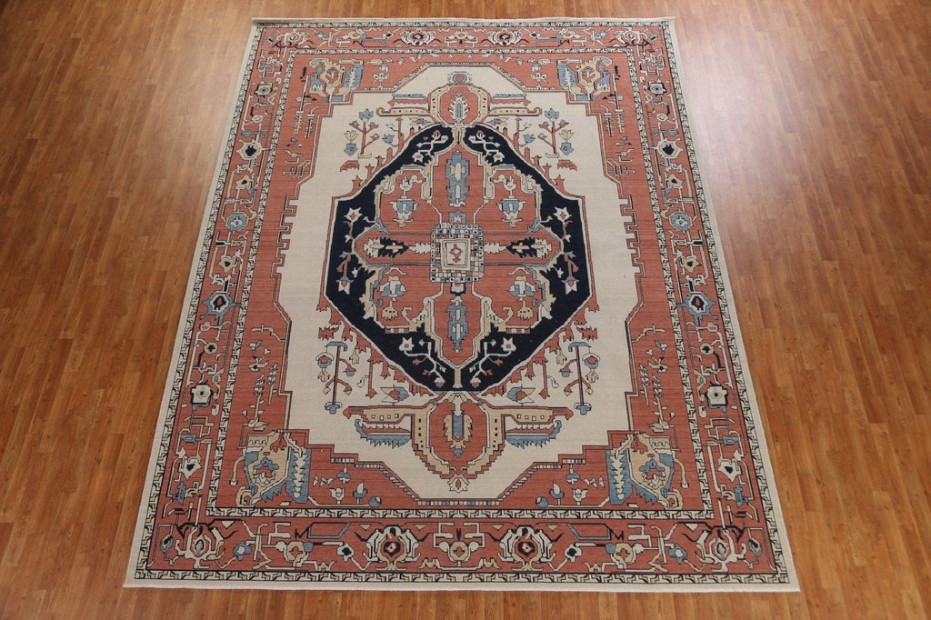 Handmade Wool Heriz Serapi Turkish Area Rug 10x13