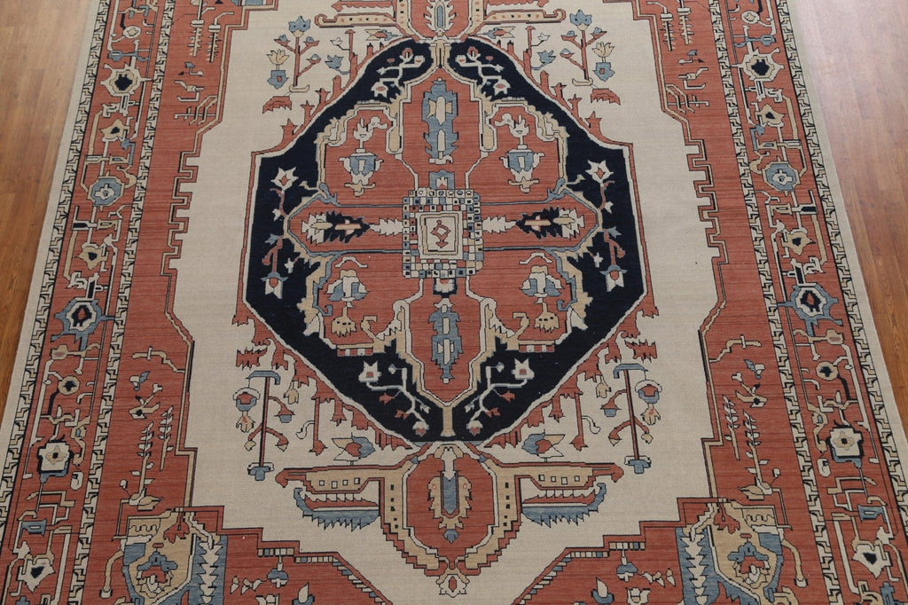 Handmade Wool Heriz Serapi Turkish Area Rug 10x13