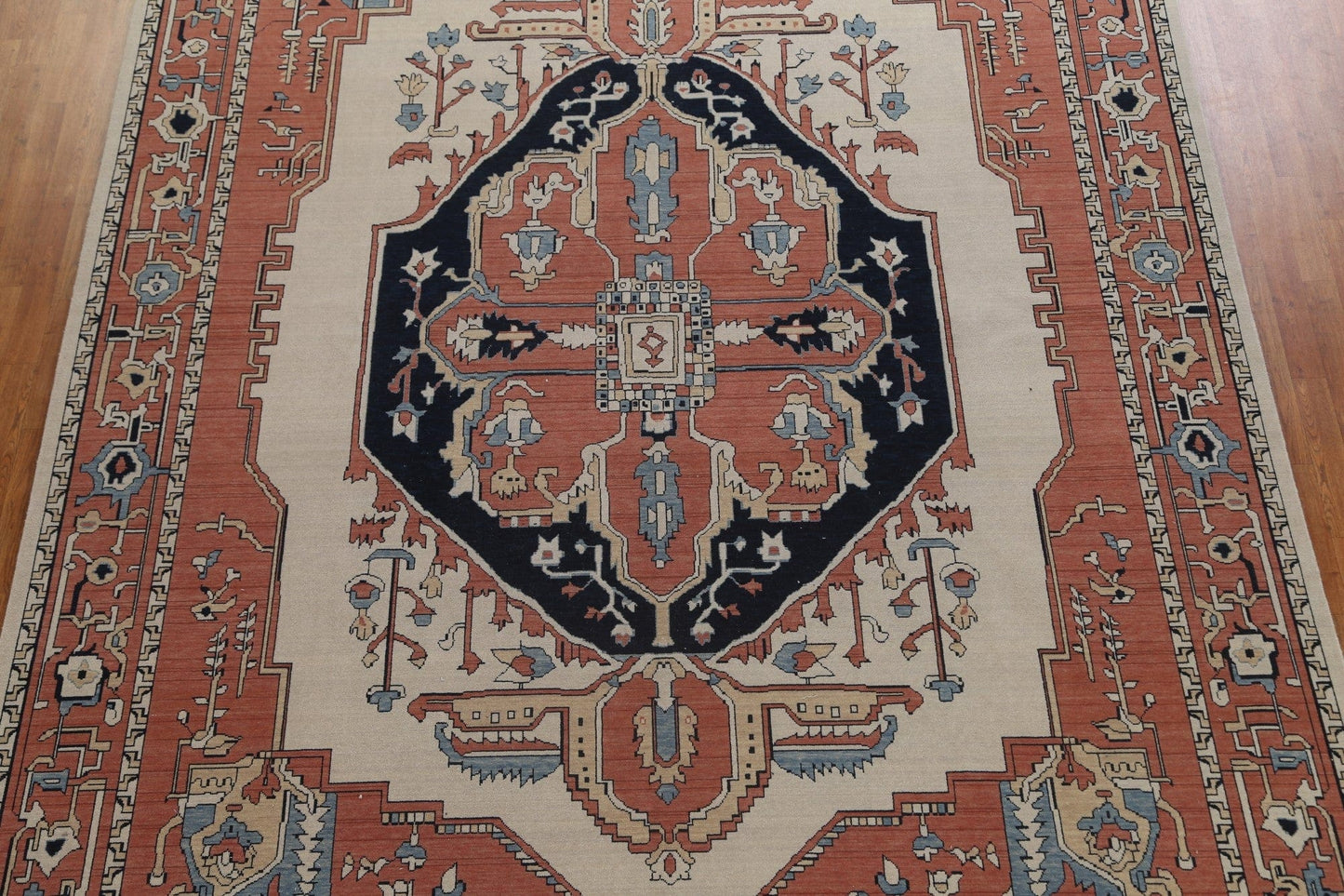 Handmade Wool Heriz Serapi Turkish Area Rug 10x13