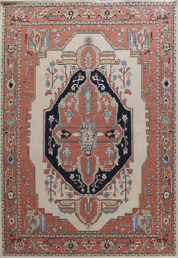 Handmade Wool Heriz Serapi Turkish Area Rug 10x13