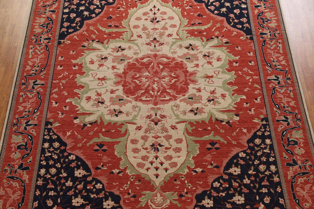 Floral Sarouk Farahan Oriental Wool Rug 10x13