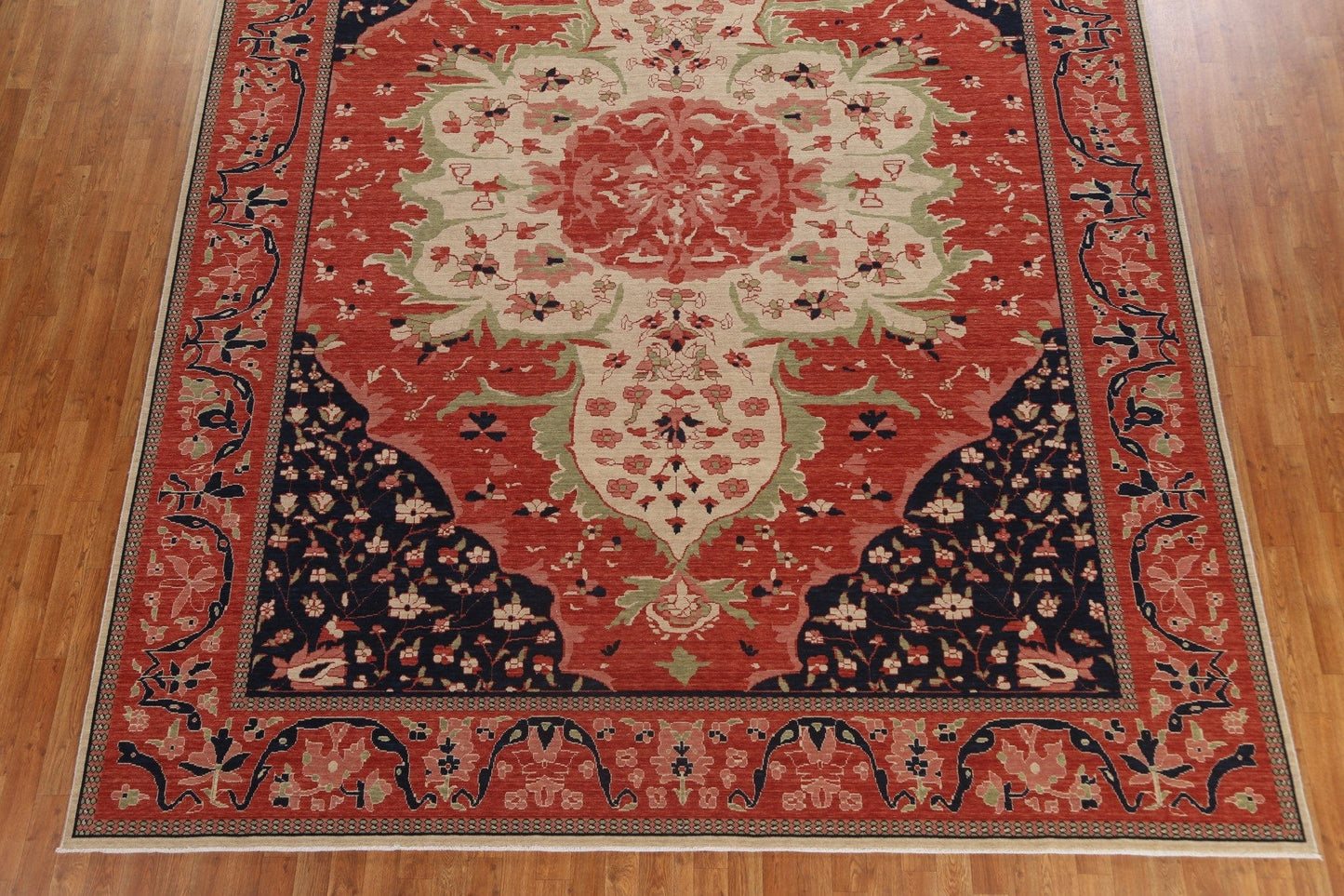 Floral Sarouk Farahan Oriental Wool Rug 10x13