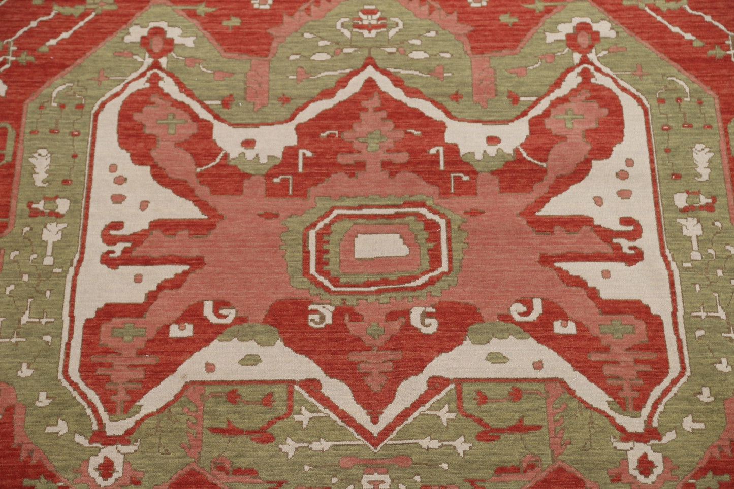 Red Handmade Heriz Serapi Turkish Area Rug 10x13