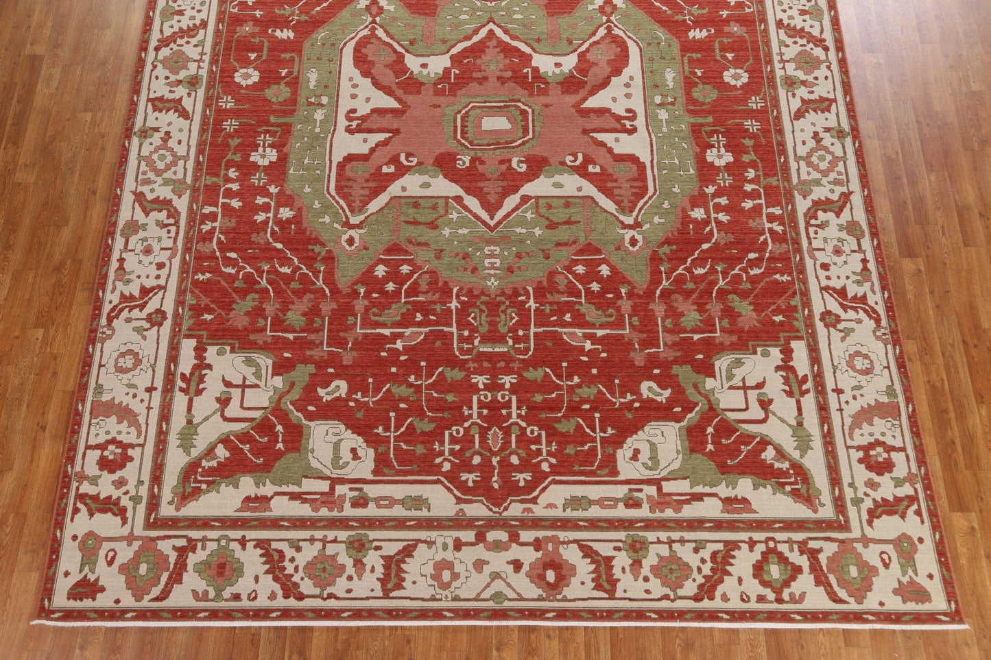 Red Handmade Heriz Serapi Turkish Area Rug 10x13