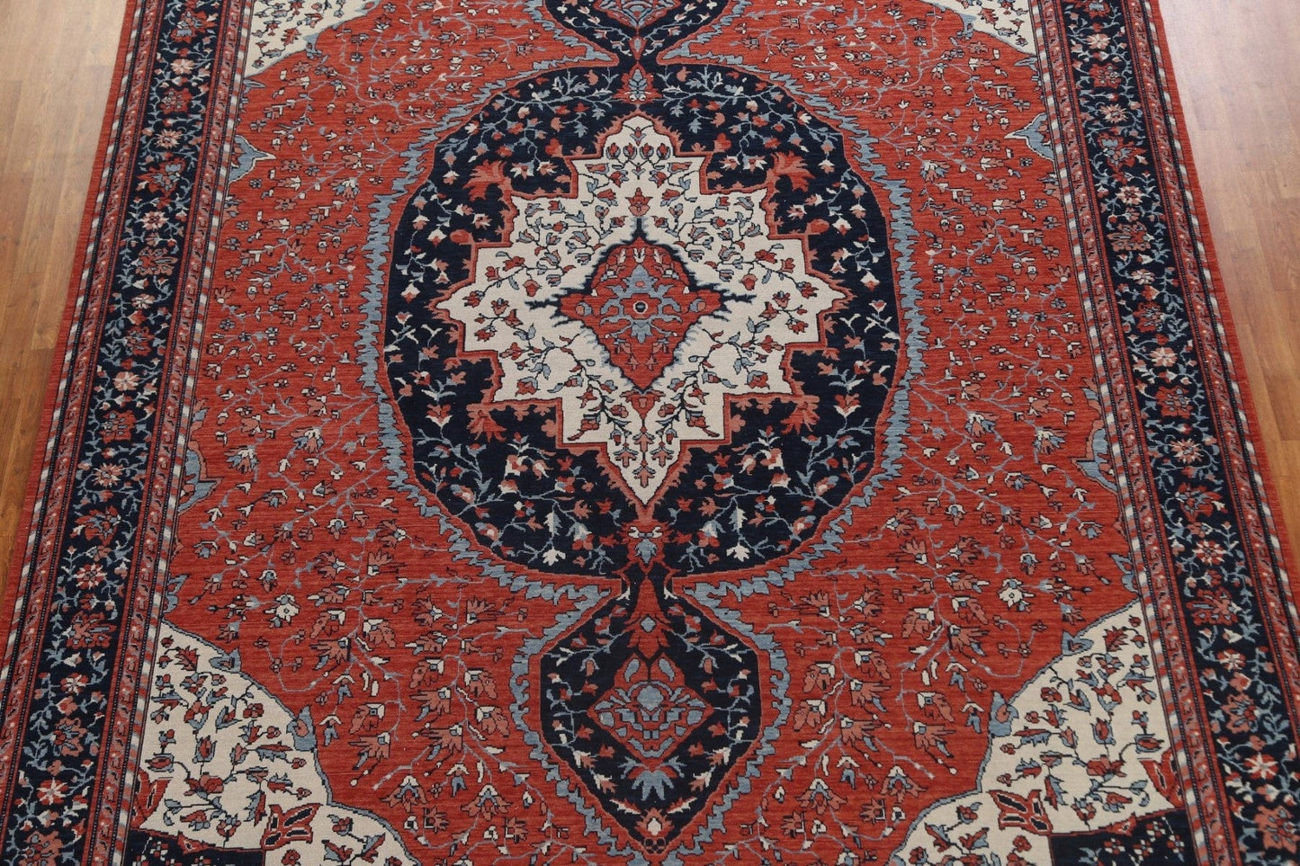 Handmade Sarouk Farahan Wool Turkish Rug 10x13