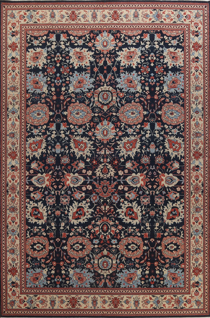 Navy Blue Handmade Sultanabad Ziegler Oriental Rug 10x13