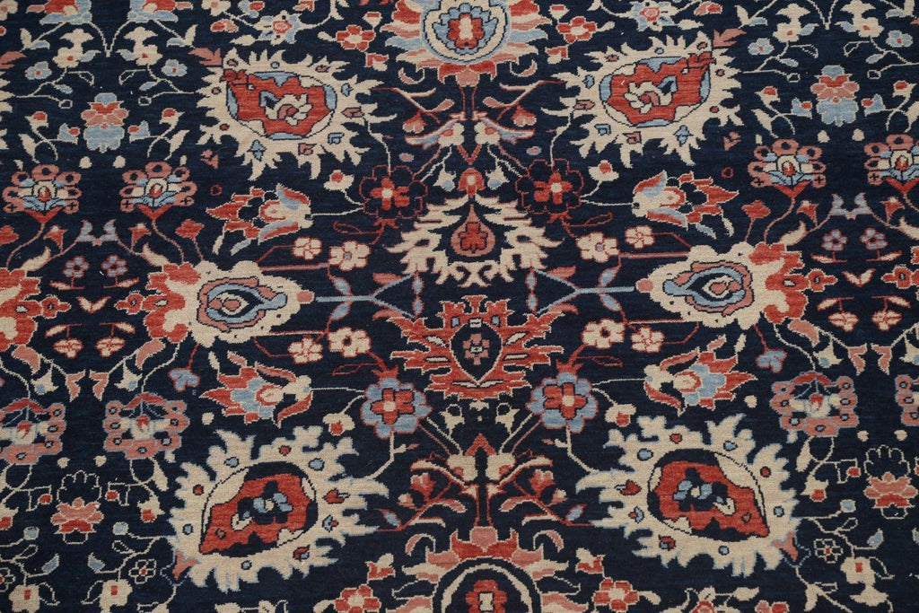 Navy Blue Handmade Sultanabad Ziegler Oriental Rug 10x13