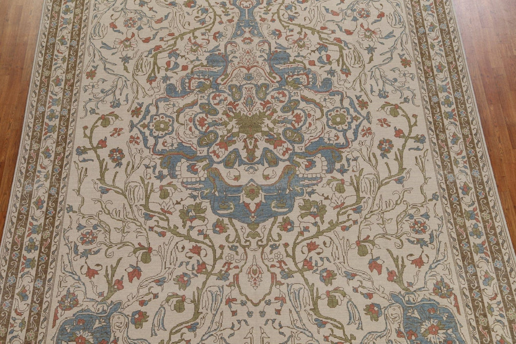 Floral Wool Oushak Oriental Handmade Rug 10x13