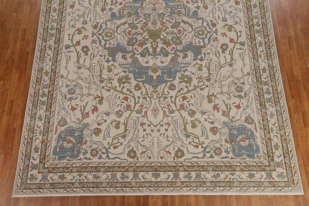 Floral Wool Oushak Oriental Handmade Rug 10x13