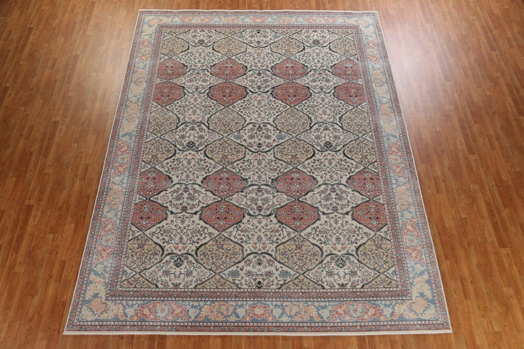 Geometric Wool Bakhtiari Oriental Area Rug 10x13