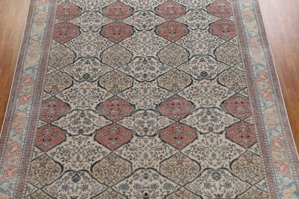 Geometric Wool Bakhtiari Oriental Area Rug 10x13