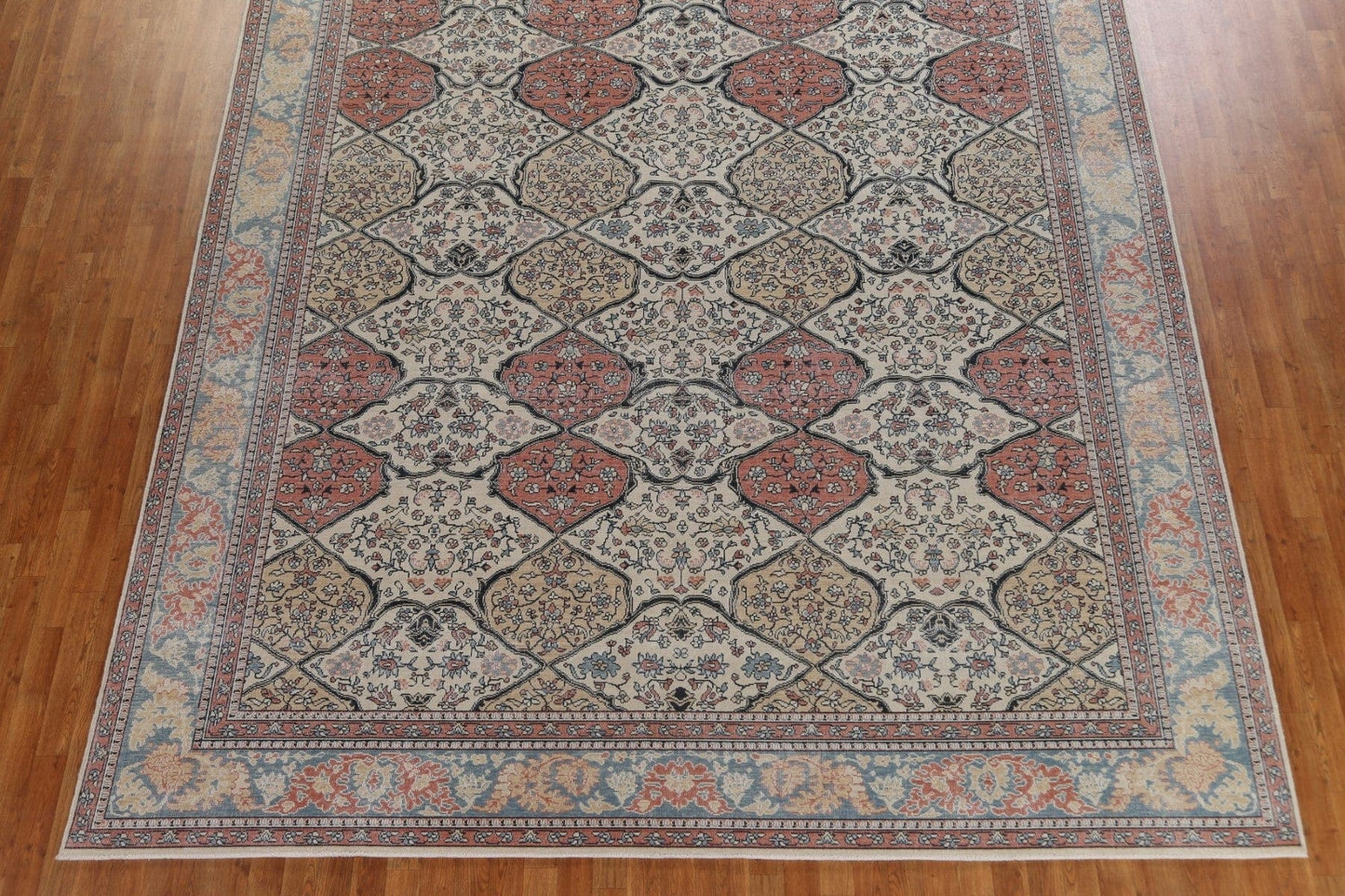 Geometric Wool Bakhtiari Oriental Area Rug 10x13