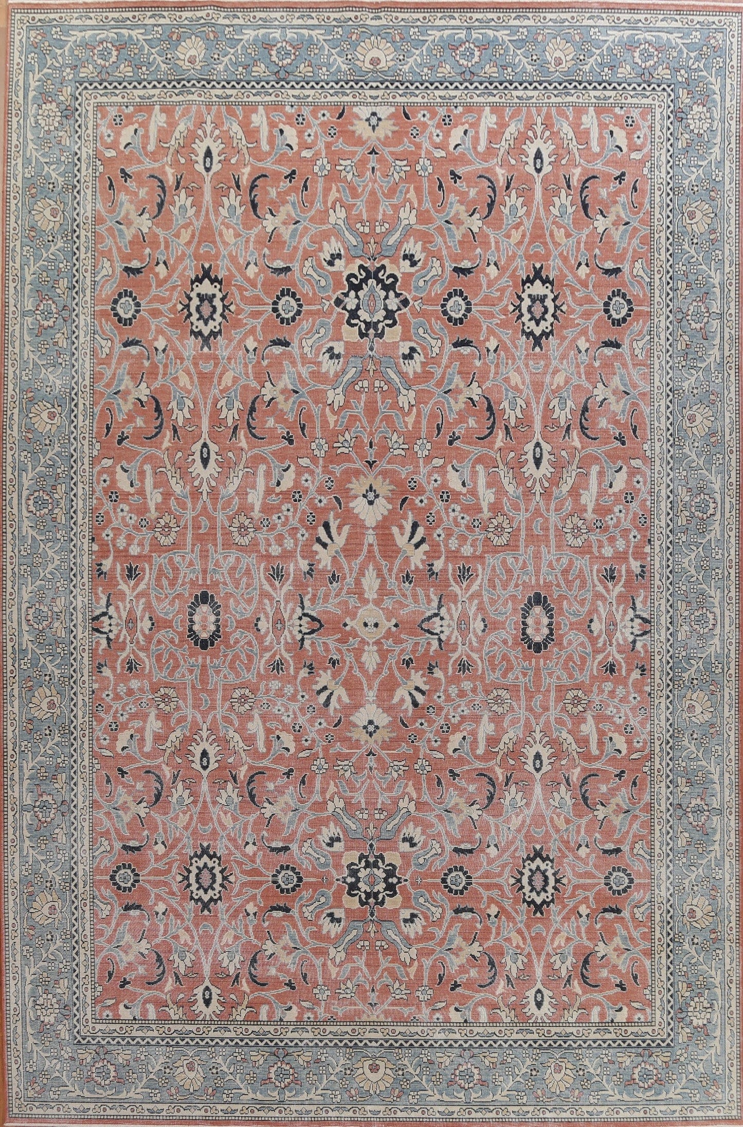 All-Over Floral Sultanabad Ziegler Turkish Area Rug 10x13