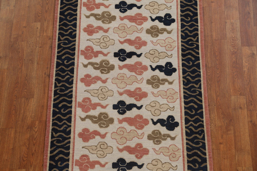 Geometric Art Deco Oriental Runner Rug 3x12