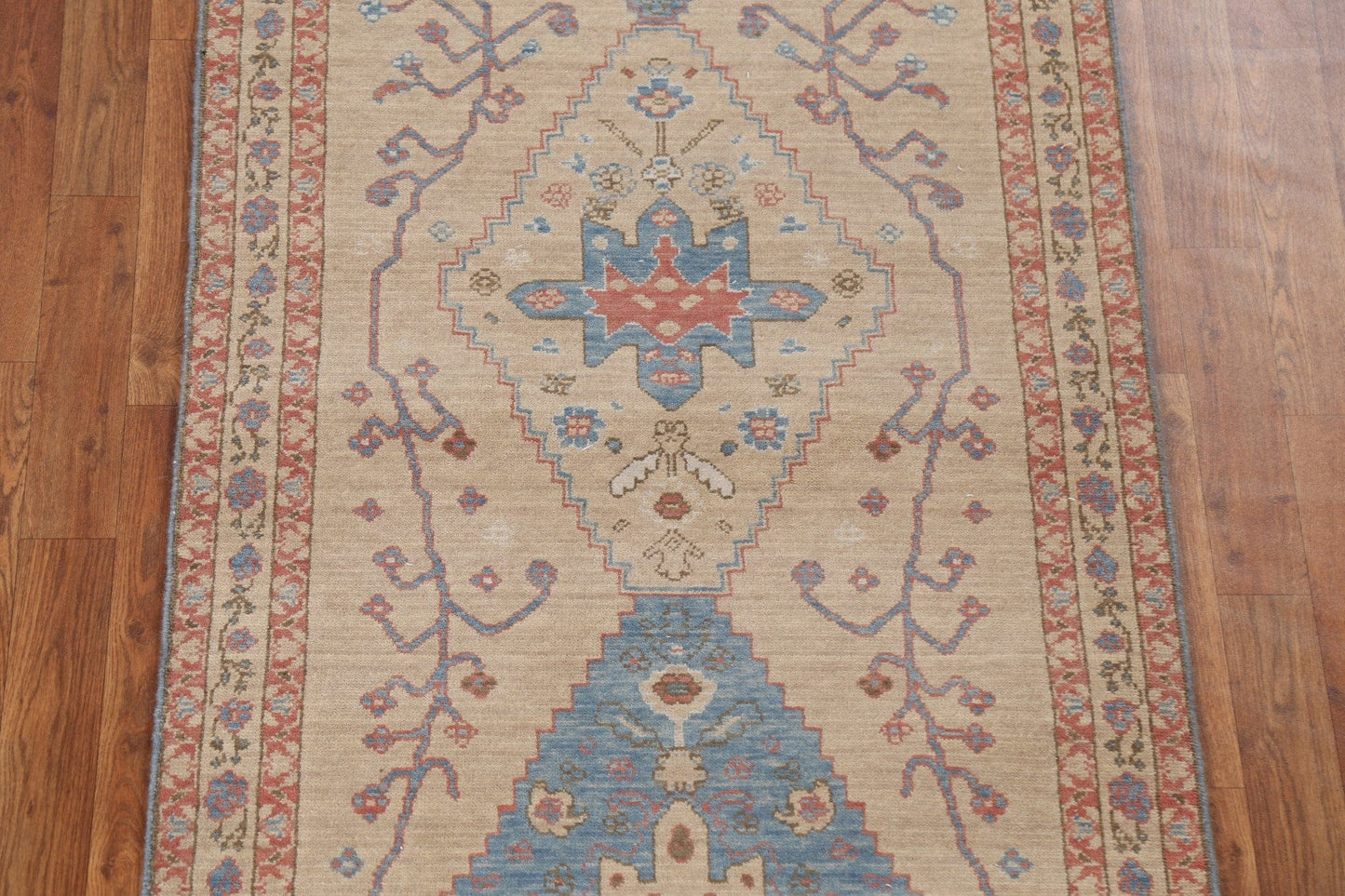 Geometric Heriz Serapi Oriental Runner Rug 3x12