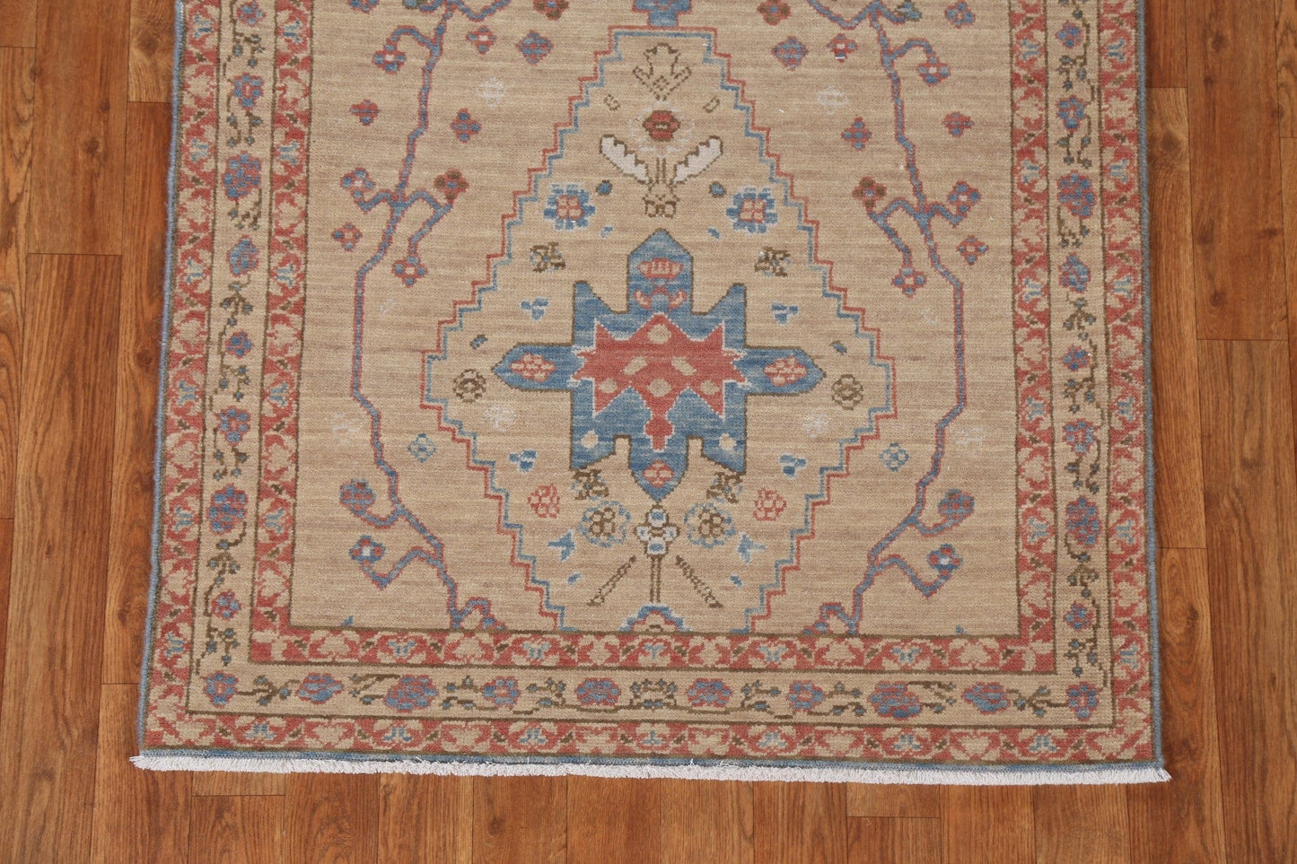 Geometric Heriz Serapi Oriental Runner Rug 3x12