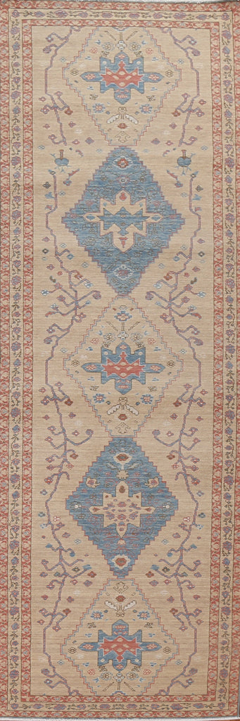 Geometric Heriz Serapi Oriental Runner Rug 3x12