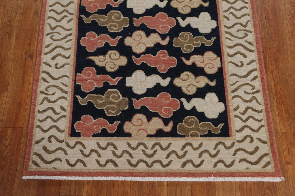 Geometric Art Deco Oriental Runner Rug 3x12