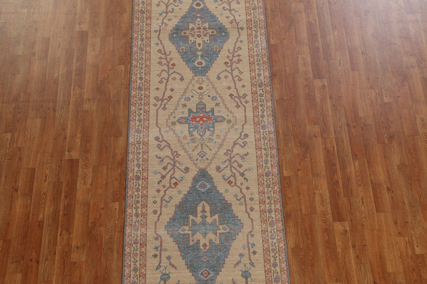 Handmade Heriz Serapi Oriental Runner Rug 3x10