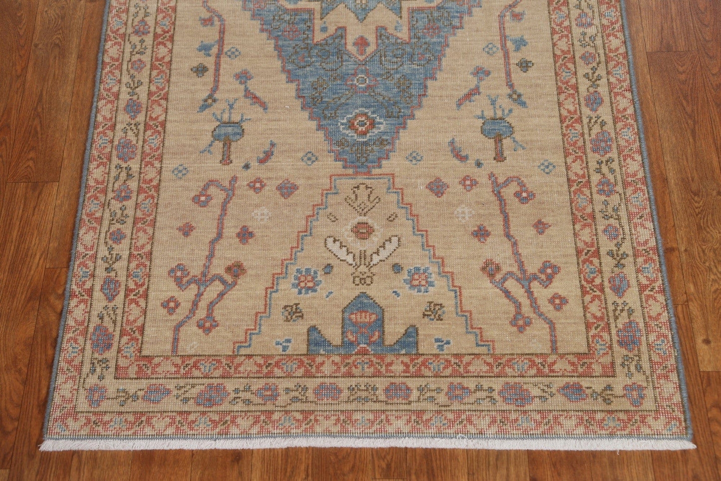 Handmade Heriz Serapi Oriental Runner Rug 3x10