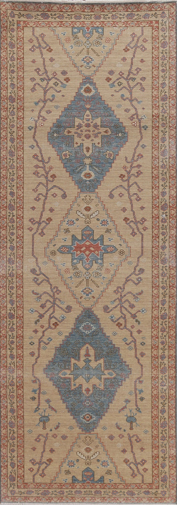 Handmade Heriz Serapi Oriental Runner Rug 3x10