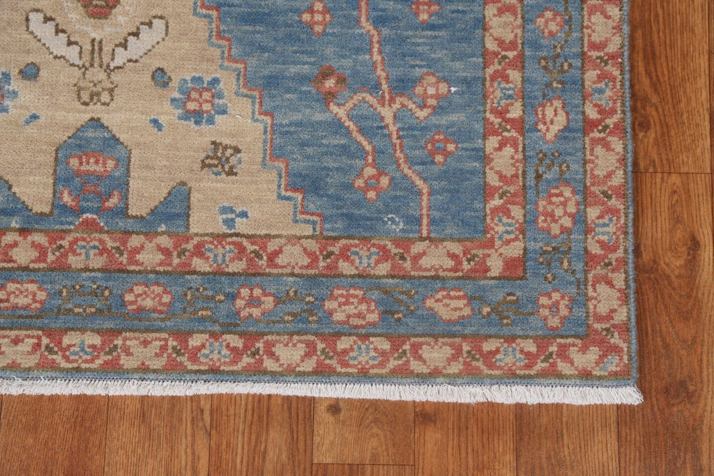 Hand-Knotted Heriz Serapi Oriental Runner Rug 3x10