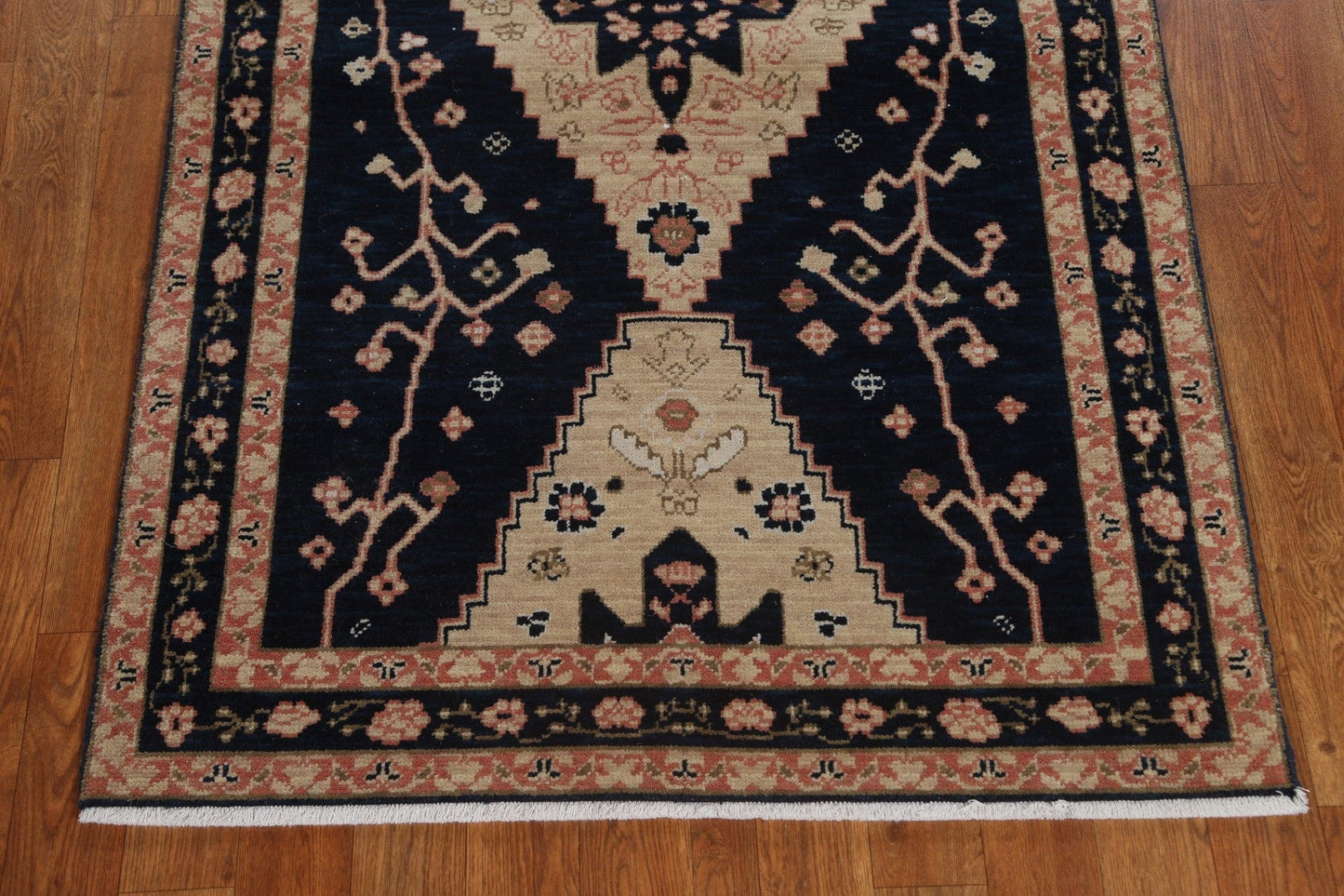 Hand-Knotted Heriz Serapi Oriental Runner Rug 3x10