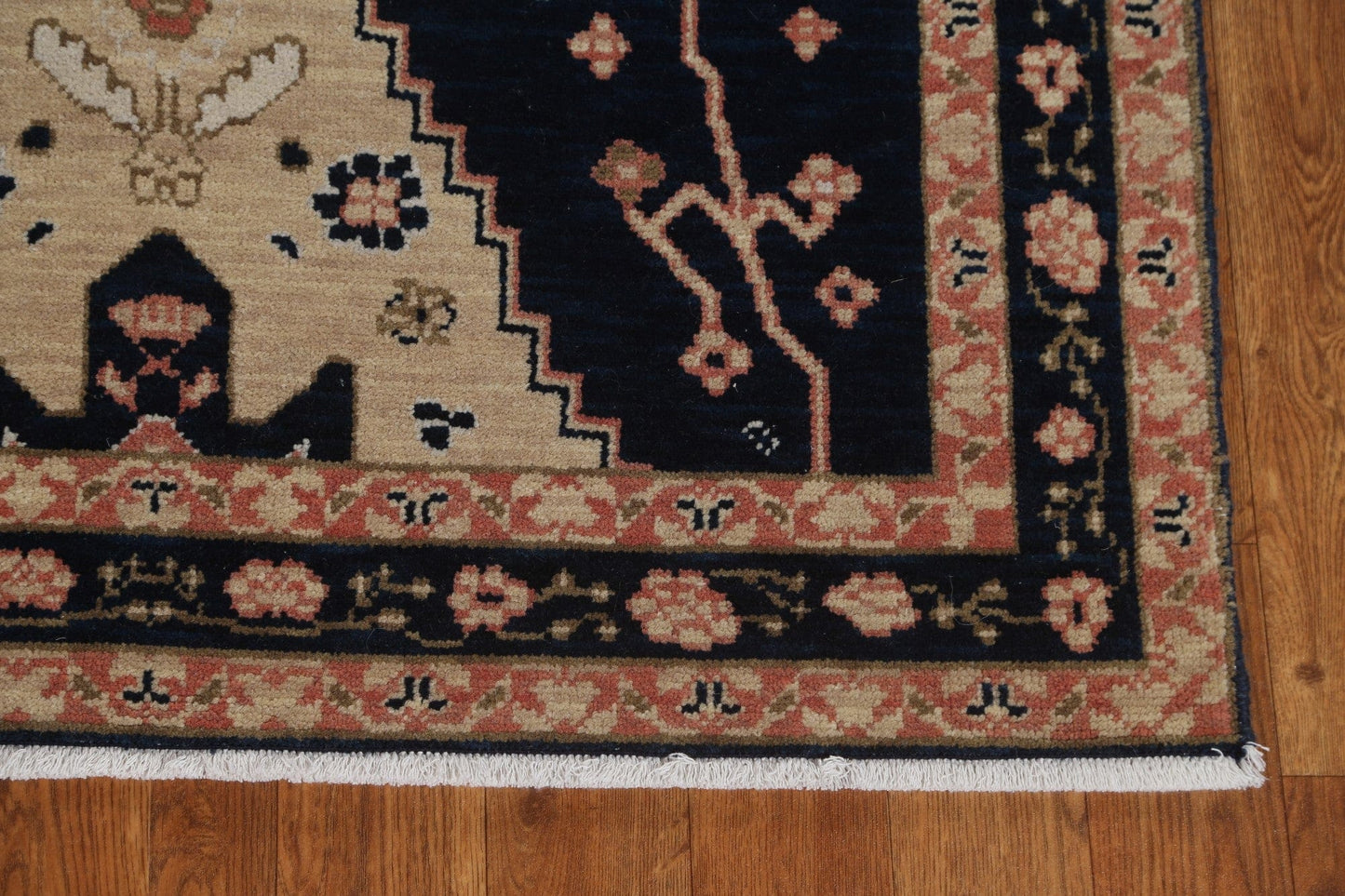 Hand-Knotted Heriz Serapi Oriental Runner Rug 3x10