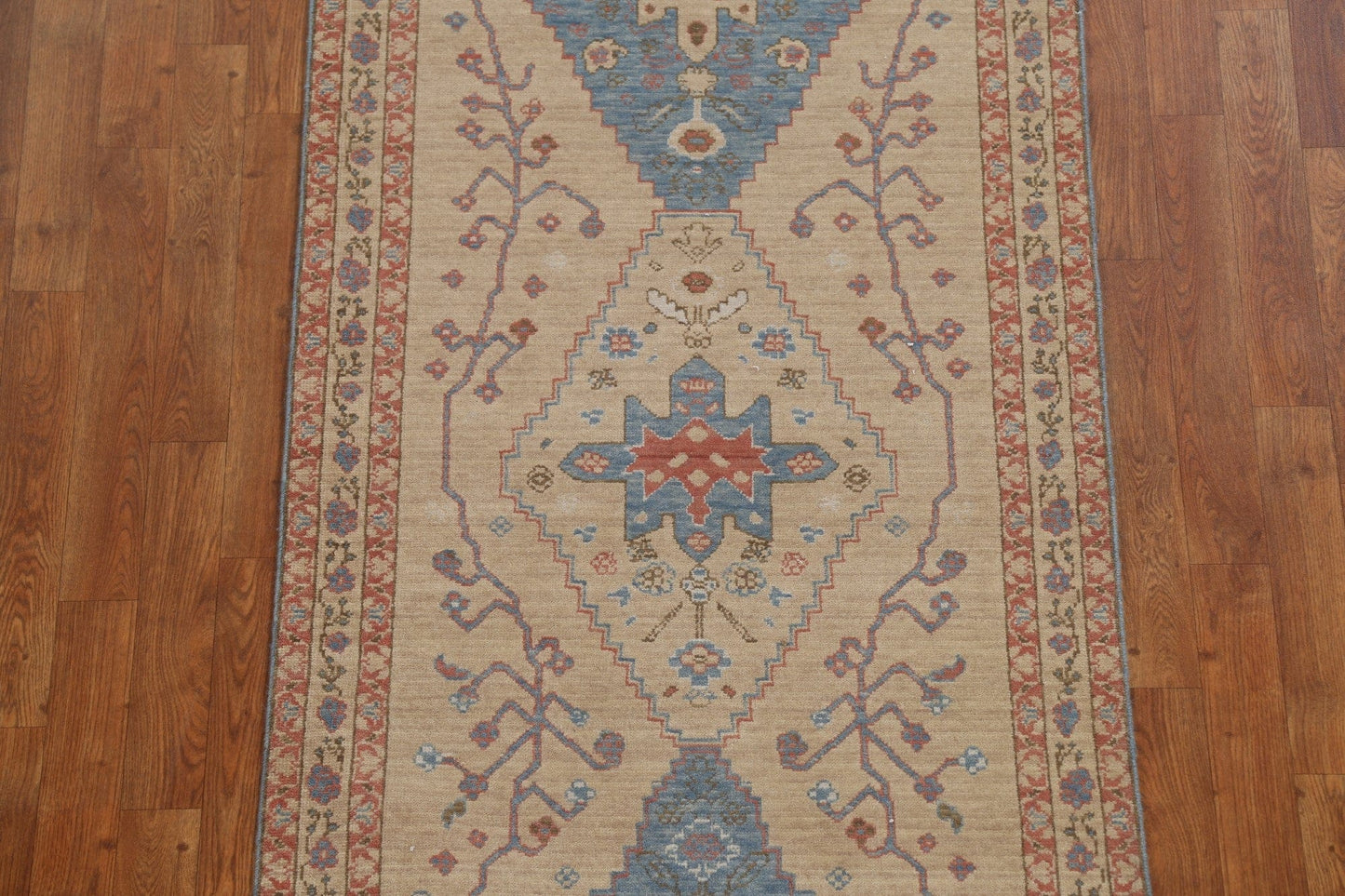 Handmade Wool Heriz Serapi Turkish Runner Rug 3x10