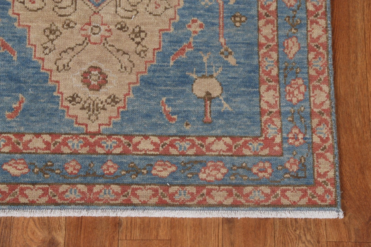 Handmade Wool Heriz Serapi Turkish Runner Rug 3x8