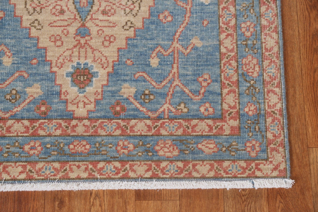 Geometric Heriz Serapi Turkish Runner Rug 3x8