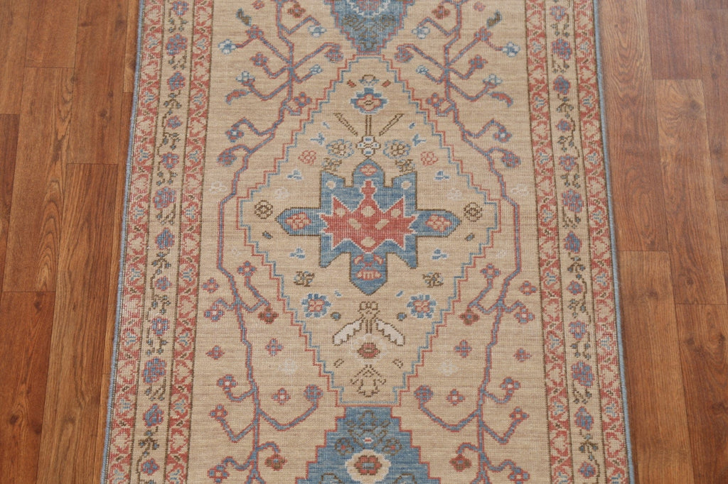 Geometric Heriz Serapi Oriental Runner Rug 3x8