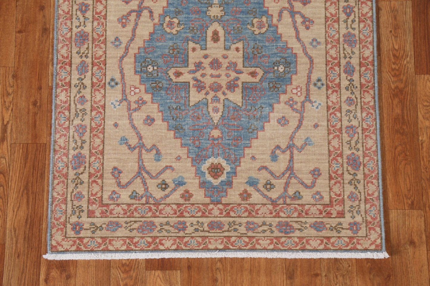 Geometric Heriz Serapi Oriental Runner Rug 3x8