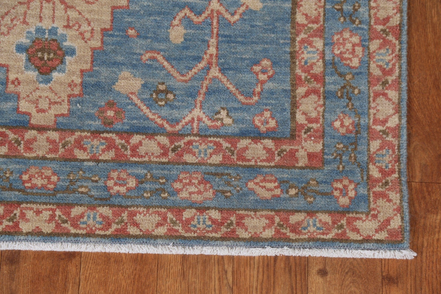 Handmade Wool Heriz Serapi Oriental Runner Rug 3x8