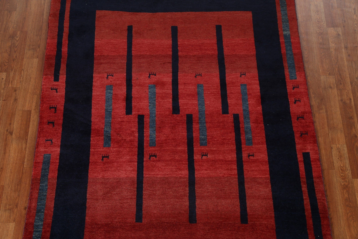 Vegetable Dye Gabbeh Persian Area Rug 5x6