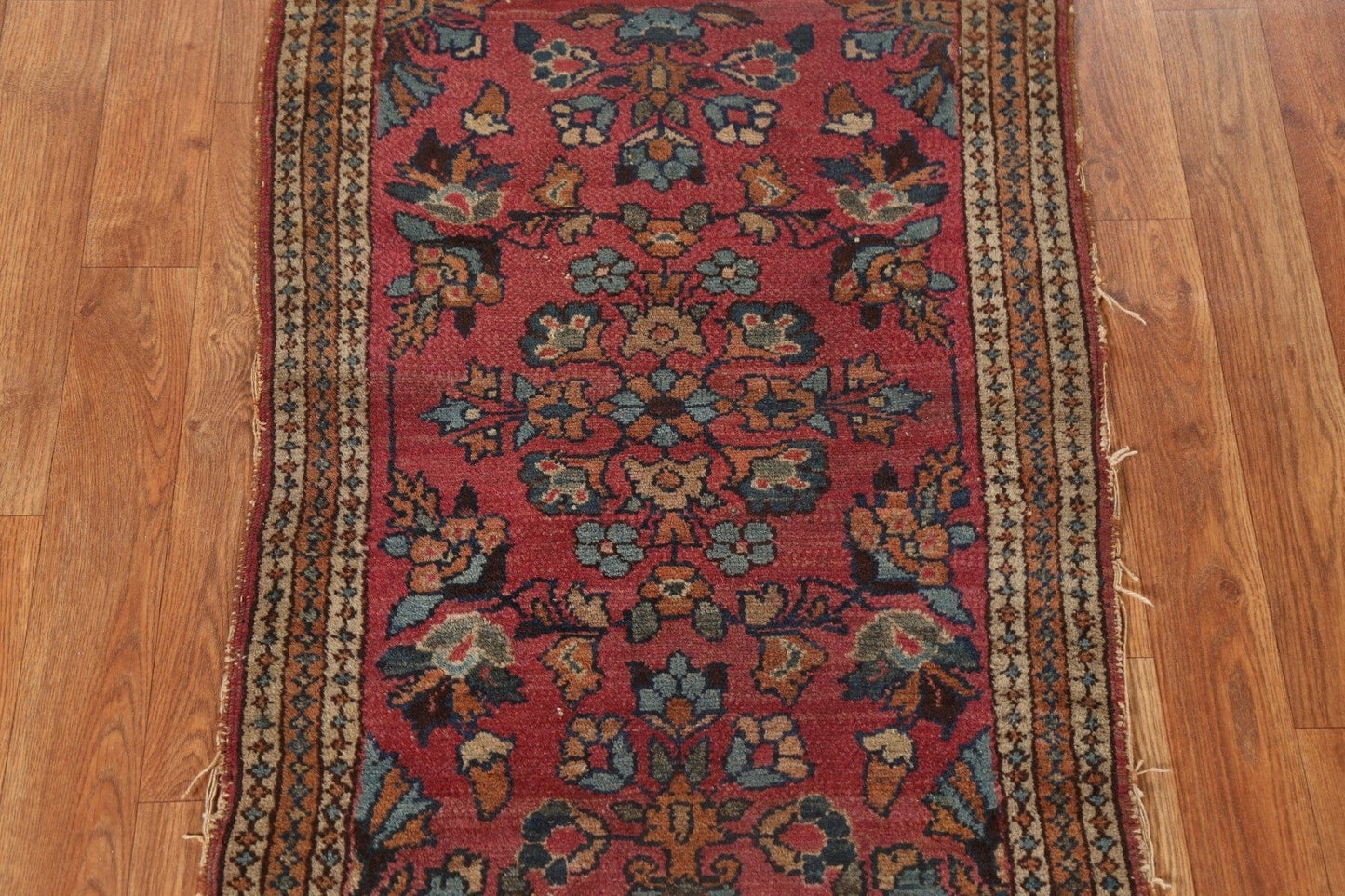 Pre-1900 Antique Vegetable Dye Lilian Persian Rug 2x3