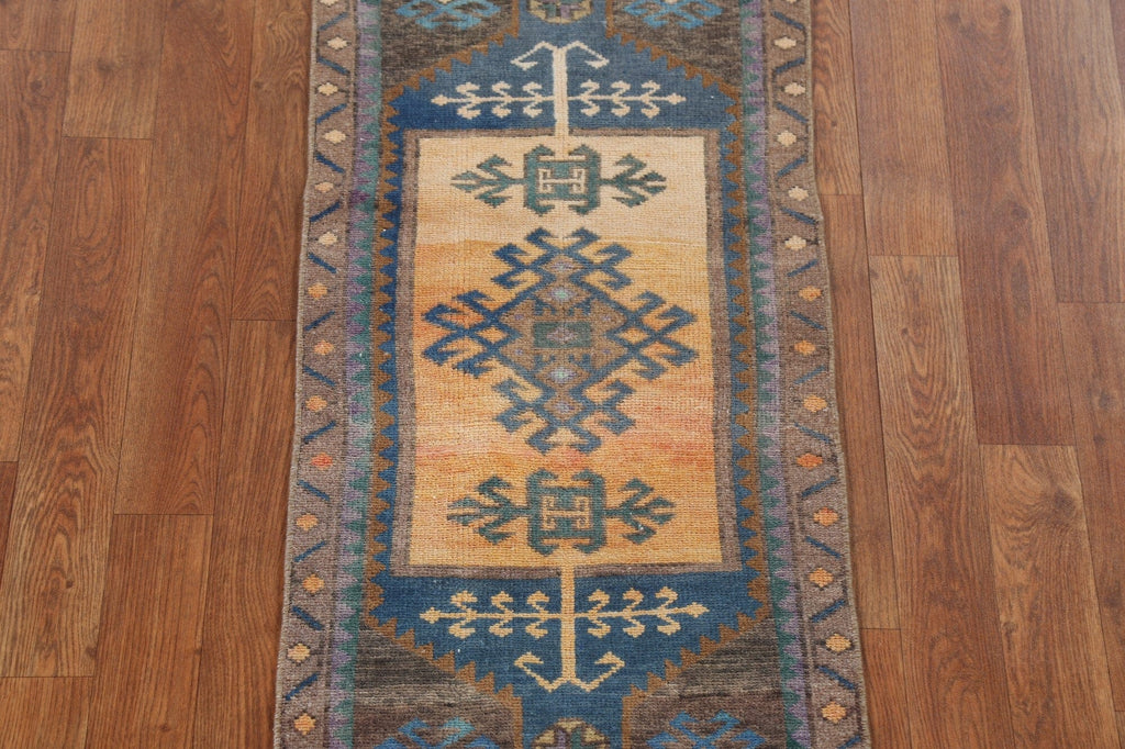 Vintage Anatolian Turkish Wool Rug 2x4